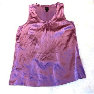 Eileen Fisher 100% silk Scoop Neck Blouse Large